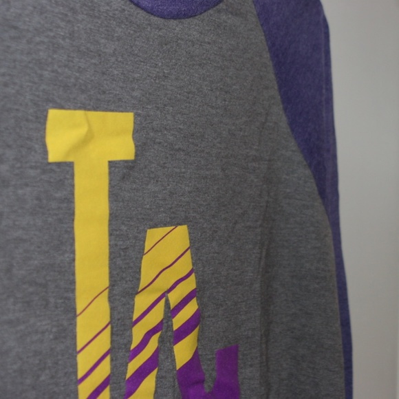 Los Angeles Dodgers - Lakers Night Baseball Tee - Picture 4 of 4
